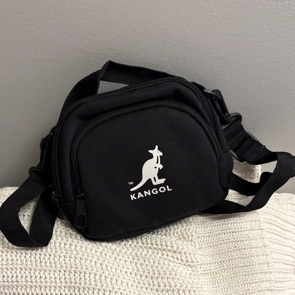 Kangol Black Crossbody/Mini Duffle Bag